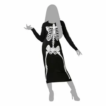 Costume for Adults Skeleton Lady Black