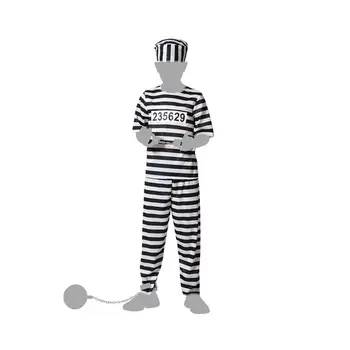 Costume for Children Multicolour Male Prisoner