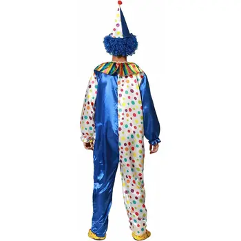 Costume for Adults M/L Male Clown Blue