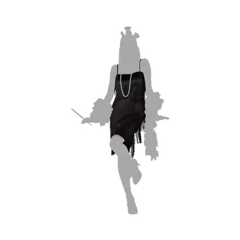 Costume for Adults Black Charleston XXL