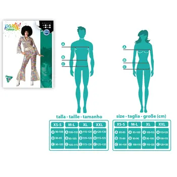 Costume for Adults Multicolour Disco