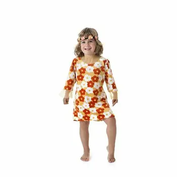Costume for Children Flowers Hippie Orange