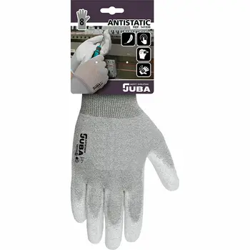 Work Gloves JUBA Grey Carbon fibre Anti-static