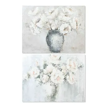 Painting DKD Home Decor Vase 120 x 3,8 x 90 cm Vase Romantic (2 Units)