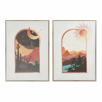 Painting DKD Home Decor Windows Modern (2 Units) (50 x 3 x 70 cm)