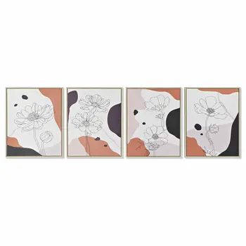 Painting DKD Home Decor S3018016 Abstract (40 x 2,5 x 50 cm) (4 Units)