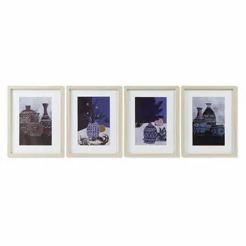 Painting DKD Home Decor Vase (35 x 2 x 45 cm) (4 Units)