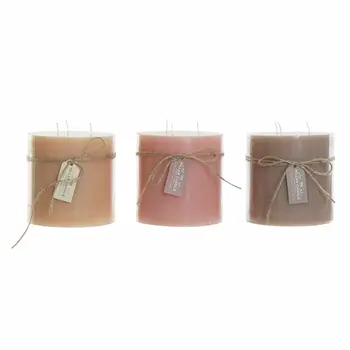 Candle DKD Home Decor (3 pcs) (12 x 12 x 12 cm)