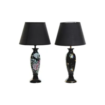 Desk lamp DKD Home Decor Black Golden Bird 220 V 50 W Oriental (28 x 28 x 51 cm) (2 Units)