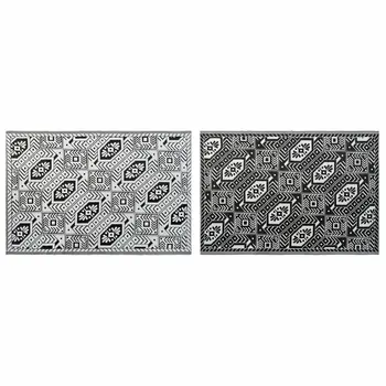 Carpet DKD Home Decor White Black Ethnic (2 Units) (150 x 210 cm)