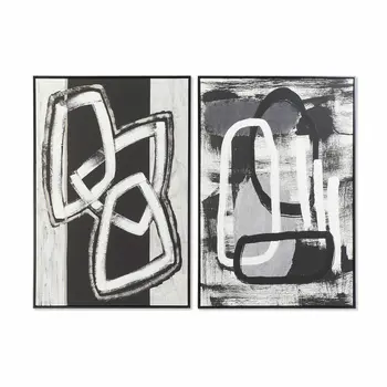 Painting DKD Home Decor Abstract Modern (83 x 4,5 x 122,5 cm) (2 Units)