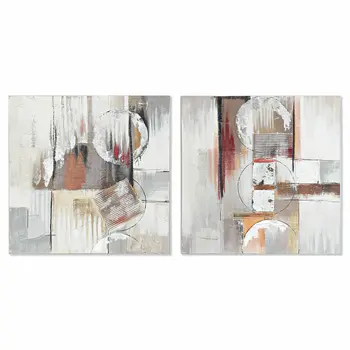 Painting DKD Home Decor Abstract (60 x 2,8 x 60 cm) (2 Units)
