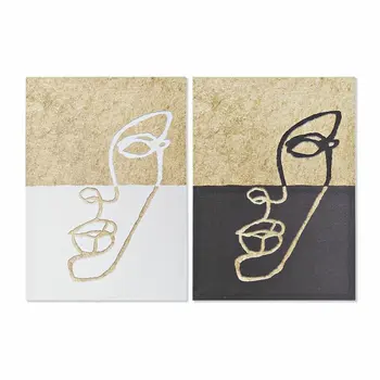 Painting DKD Home Decor Face Modern (50 x 1,8 x 70 cm) (2 Units)