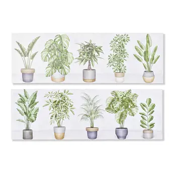 Painting DKD Home Decor Plant (90 x 2,3 x 30 cm) (90 x 1,5 x 30 cm) (2 Units)