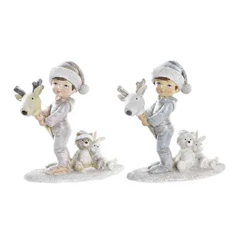 Christmas bauble DKD Home Decor Resin Children (11 x 5,5 x 12 cm) (2 Units)
