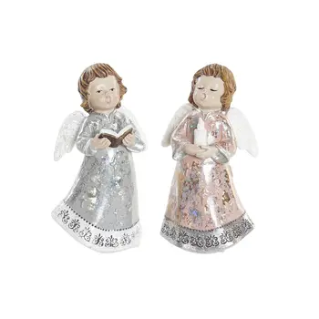 Christmas bauble DKD Home Decor Resin Angel (7 x 5 x 13 cm) (2 Units)