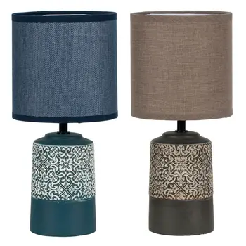 Desk lamp DKD Home Decor Ceramic Stoneware 50 W (15 x 15 x 32 cm) (2 Units)