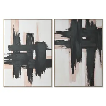 Painting DKD Home Decor Abstract Urban (100 x 4 x 140 cm) (2 Units)