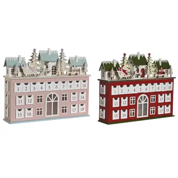 Advent Calendar DKD Home Decor Wood 37,5 x 8,5 x 31 cm (2 Units)