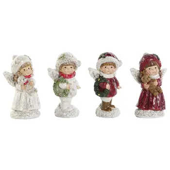 Christmas bauble DKD Home Decor Multicolour Kids 6,7 x 5,1 x 11,4 cm (4 Units)