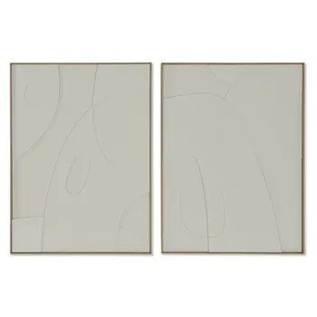 Painting Home ESPRIT Abstract Scandinavian 75 x 4 x 100 cm (2 Units)