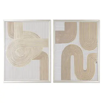 Painting Home ESPRIT Modern 62,3 x 3,6 x 82,5 cm (2 Units)
