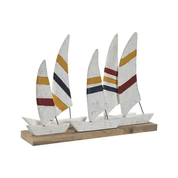 Decorative Figure Home ESPRIT White Navy Blue 67,5 x 13,5 x 46 cm