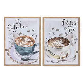 Painting Home ESPRIT Brown Grey Vintage 30 x 1,8 x 40 cm (2 Units)
