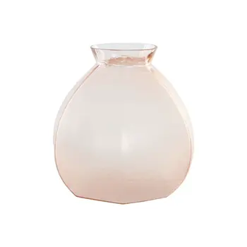 Vase Home ESPRIT Pink Crystal Modern 28 x 28 x 27 cm