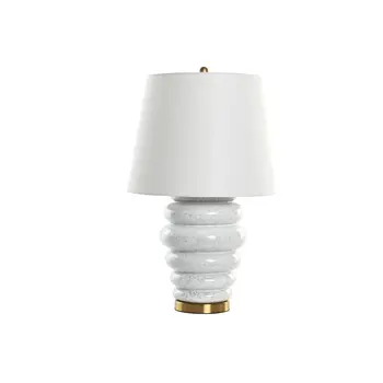 Desk lamp Home ESPRIT White Golden 50 W 220 V