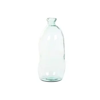 Vase Home ESPRIT Transparent Recycled glass 34 x 34 x 73 cm