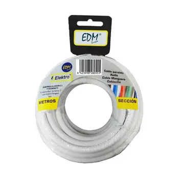 Cable EDM 28014 White 2 x 0,75 mm 20 m