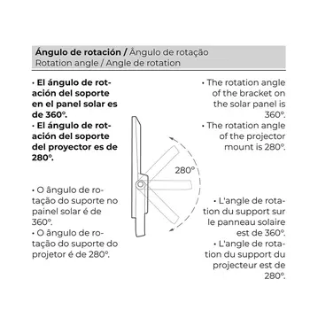 Floodlight/Projector Light EDM 31855 200 W 1500 lm Remote control Photovoltaic solar panel (6500 K)