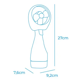Mini Portable Fan EDM 33979 Atomiser Bottle