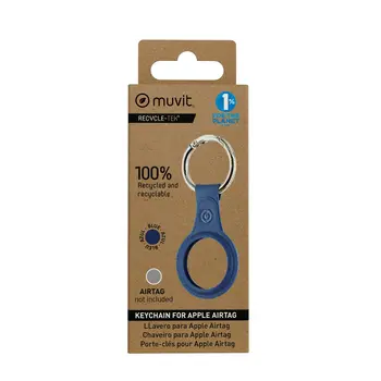 Keychain Muvit for Change Blue Case AirTag