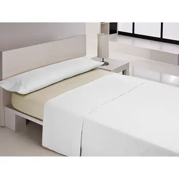 Fitted bottom sheet Happy Home MIX COLORS Beige Single 80 x 200 + 30 cm