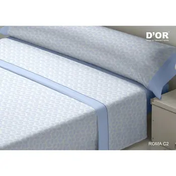 Bedding set D'Or ROMA Blue Small double Franela
