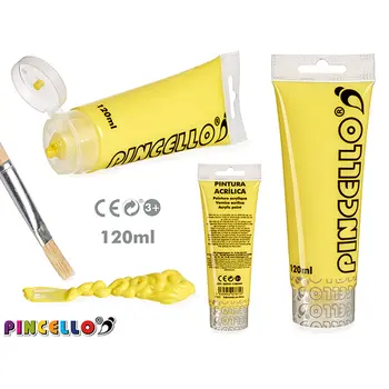 Acrylic paint Pincello AC120-9 Yellow 120 ml