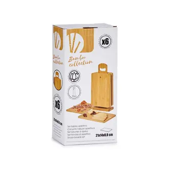 Set of chopping boards Vintage Coconut JWKW-4411 Brown Cutting board With support