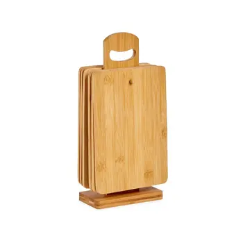 Set of chopping boards Vintage Coconut JWKW-4411 Brown Cutting board With support