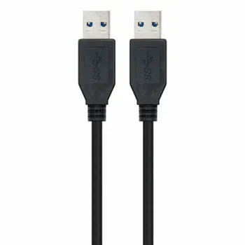 USB 3.0 A to USB A Cable NANOCABLE 10.01.1002-BK Black 2 m