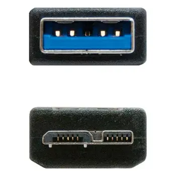 USB 3.0 A to Micro USB B Cable NANOCABLE 10.01.110-BK