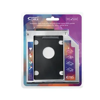 SATA Hard Drive Adapter (2.5 " or 7mm) NANOCABLE 10.99.0101 Black/Silver 2,5"