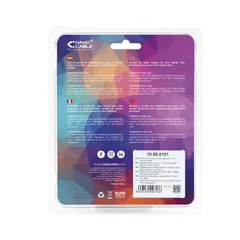 SATA Hard Drive Adapter (2.5 " or 7mm) NANOCABLE 10.99.0101 Black/Silver 2,5"