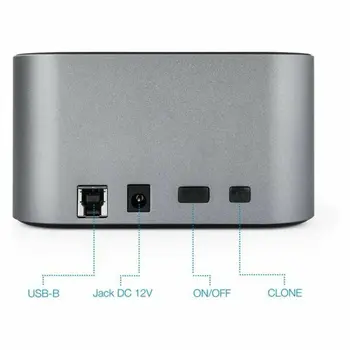 Dual Dock Station TooQ TQDS-805G 2.5"-3.5" HDD/SSD SATA USB 3.0