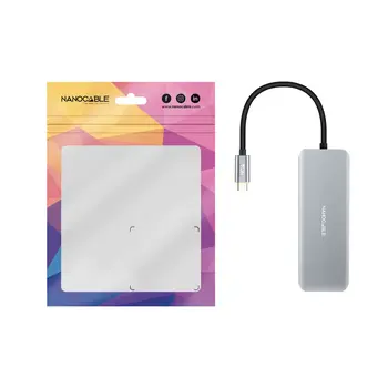 USB Hub NANOCABLE 10.16.1006 Grey (1 Unit)
