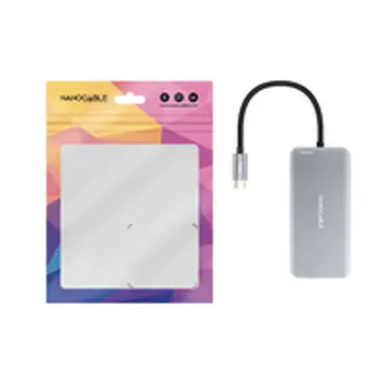 USB Hub NANOCABLE 10.16.1009 Grey (1 Unit)