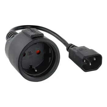 Power Cord NANOCABLE Black 50 cm