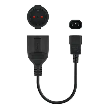 Power Cord NANOCABLE Black 50 cm