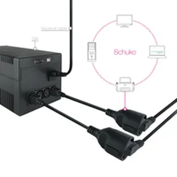Power Cord NANOCABLE Black 50 cm